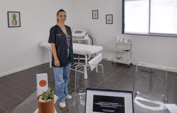 Jessica au sein de L'Instant Cryo d'Aubagne