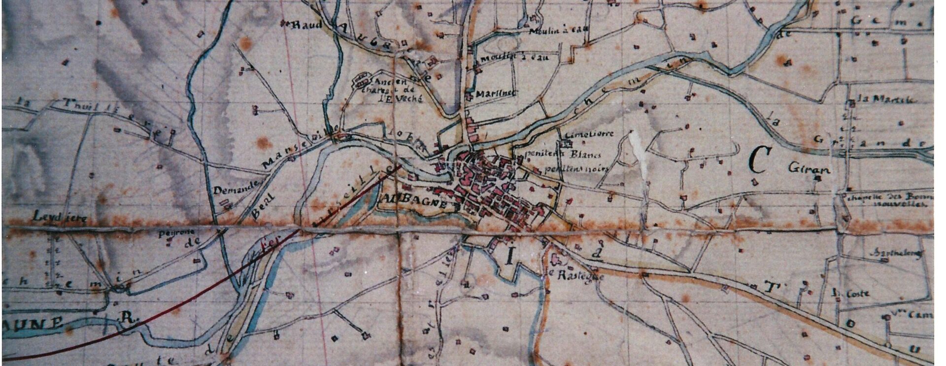 plan : tableau d'assemblage du cadastre napoléonien (1811)