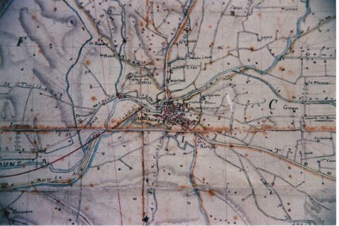 plan : tableau d'assemblage du cadastre napoléonien (1811)