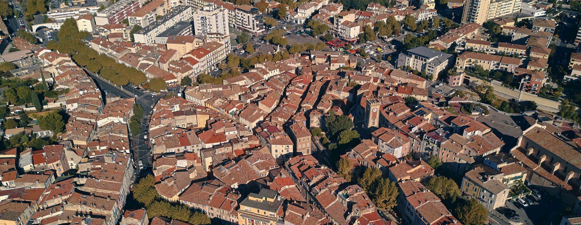 Vue aérienne d'Aubagne