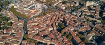 Vue aérienne d'Aubagne