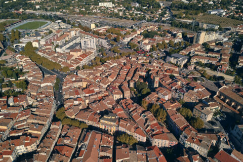 Vue aérienne d'Aubagne