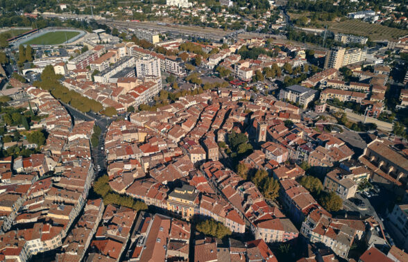 Vue aérienne d'Aubagne