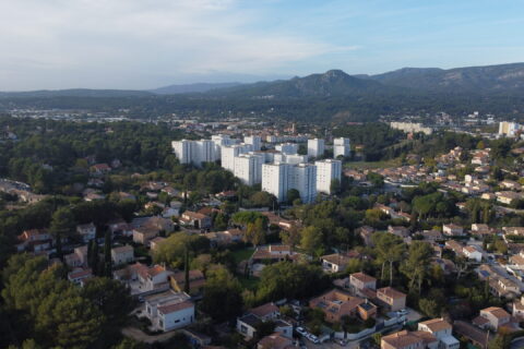 Vue du quartier du Charrel au printemps - Photos d'Adrien Vercher
