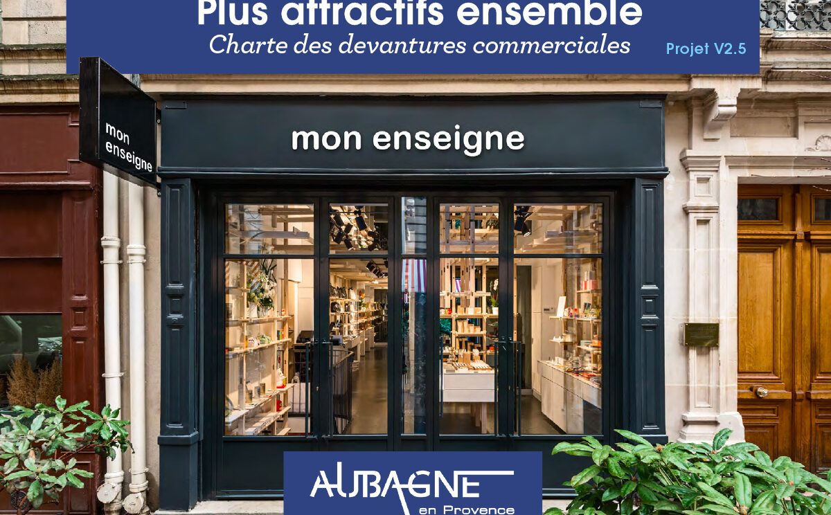 Une de la charte des devantures commerciales de la ville d'Aubagne