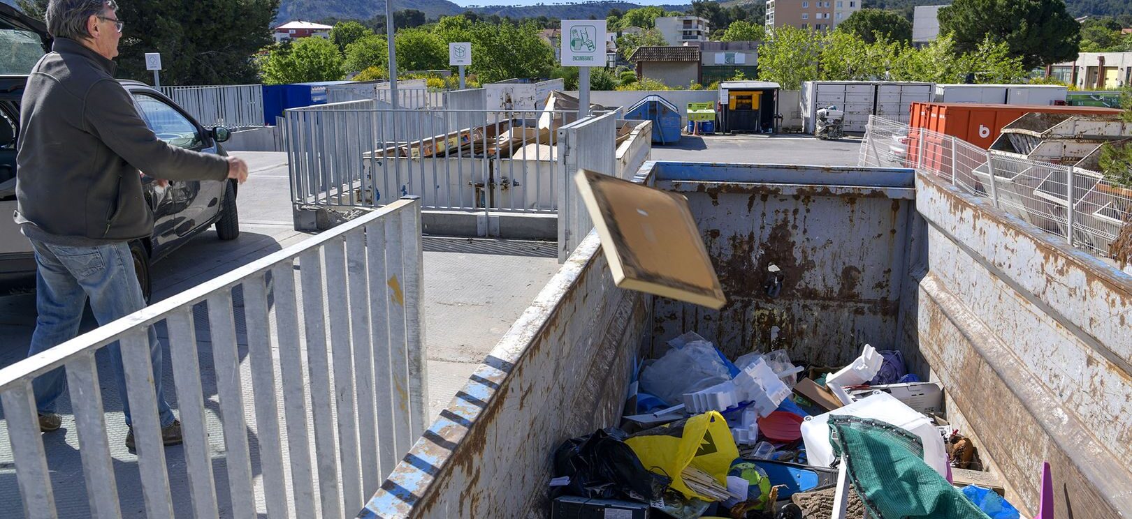 La déchèterie Saint-Mitre à Aubagne