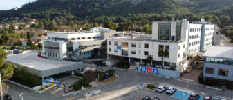 Vue aérienne de la clinique de la Casamance