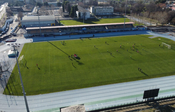 Vue aérienne du stade Lattre de Tassigny