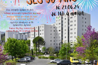 Affiche des 50 ans du quartier du Charrel à Aubagne. - Agrandir l'image, fenêtre modale