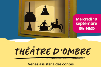 Affiche avec un théâtre d'ombre - Agrandir l'image, fenêtre modale