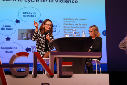 Lors du colloque sur les violences intrafamiliales le 28 novembre 2024 à l'Espace des Libertés d'Aubagne - Agrandir l'image, fenêtre modale