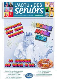 Une de l'Actu des seniors de janvier 2025 à Aubagne - Agrandir l'image, fenêtre modale