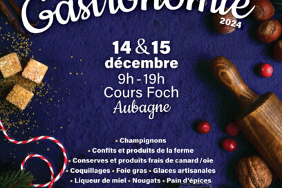 Affiche du Marché à la gastronomie 2024 à Aubagne - Agrandir l'image, fenêtre modale
