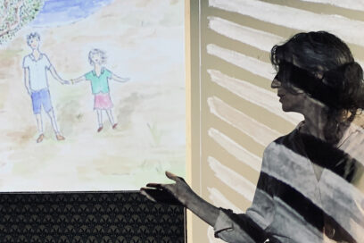 Marie Salemi dans le spectacle "Autour de Mazia" - Agrandir l'image, fenêtre modale