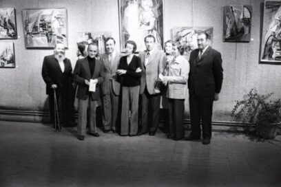 Inauguration de l’exposition Willette le 11 octobre 1975, salle des Expositions de l’Ile des Marronniers à Aubagne. - Agrandir l'image, fenêtre modale