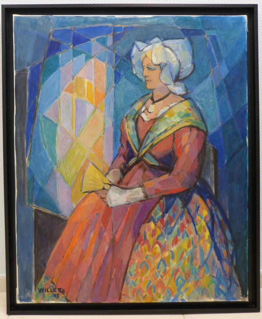 L’Aubagnaise. Portrait par Anne Willette en 1975. - Agrandir l'image, fenêtre modale