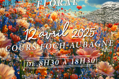 Un champ de fleurs sous un ciel bleu et ensoleillé - Agrandir l'image, fenêtre modale