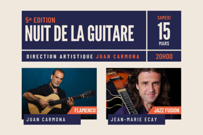 La Nuit de la guitare le samedi 15 mars 2025 à Aubagne - Agrandir l'image, fenêtre modale