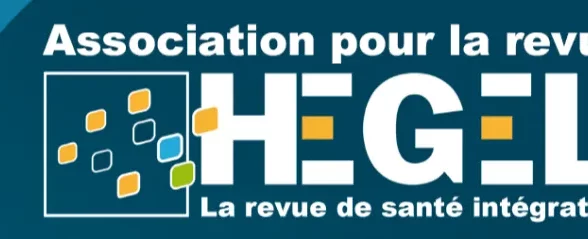 fond bleu, il est écrit association pour la revue Hegel en blanc