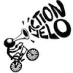 Bonhomme faisant du vélo qui crie "actio vélo"