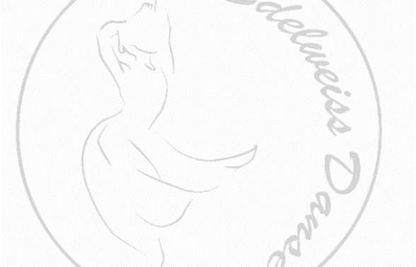 Dessin Danseuse avec inscrit Edelweiss Danse