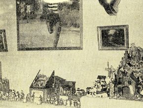 Article sur l'exposition d'Art santonnier de 1937 - exemples de crèches présentées - Agrandir l'image, .JPG 1,8 Mo (fenêtre modale)