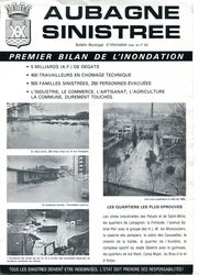 Une du supplément au Bulletin d'Information Municipal de 1978 sur les inondations - Agrandir l'image, .JPG 2 Mo (fenêtre modale)